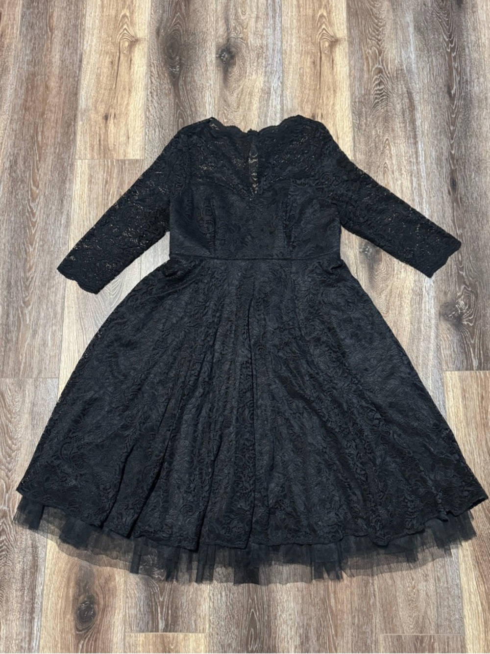 Torrid Black Lace Eyelet Keyhole Neck Midi Dress Size 18